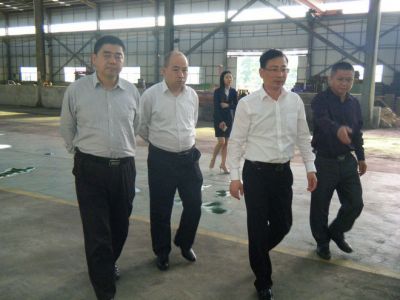 Wang Jianhua and his entourage to visit our company and guide the work