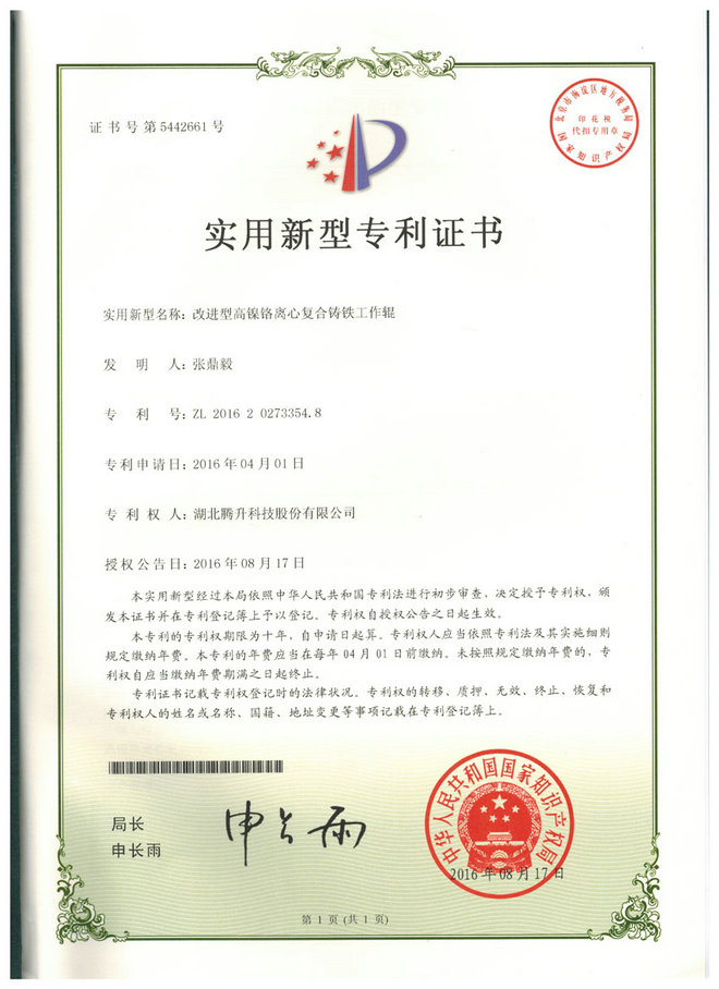 Patent Certificate 4